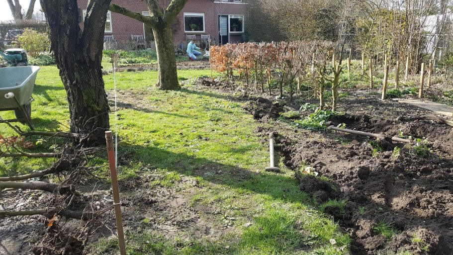 Vergroten van de pluktuin pluktuin de Kikvors